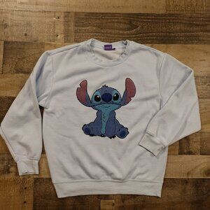 Disney Stitch Crewneck Sweatshirt Size Medium Light‎ Blue